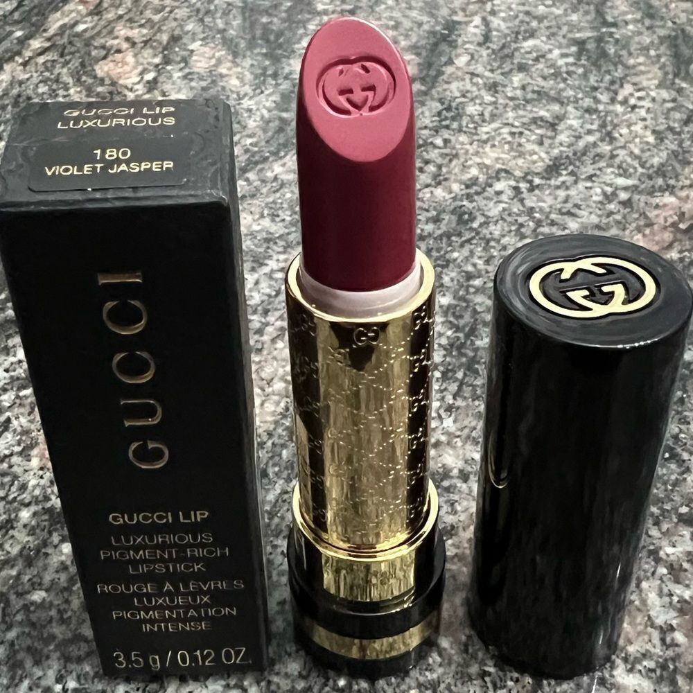 Gucci Lip Luxurious Pigment -Rich Lipstick 180 Violet Jasper new in box
